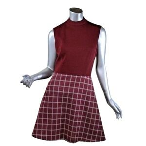 Vintage 60’s/70’s Dress Women’s Red Fit Flare